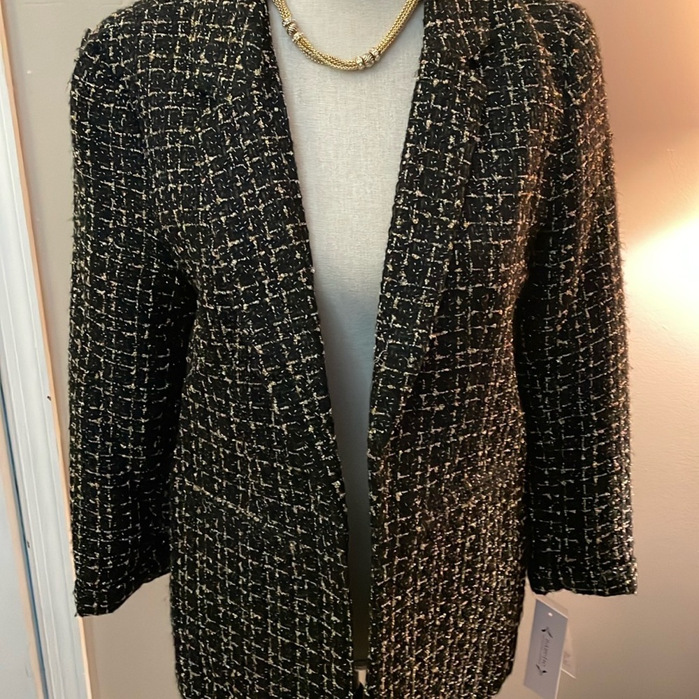 Black and gold blazer